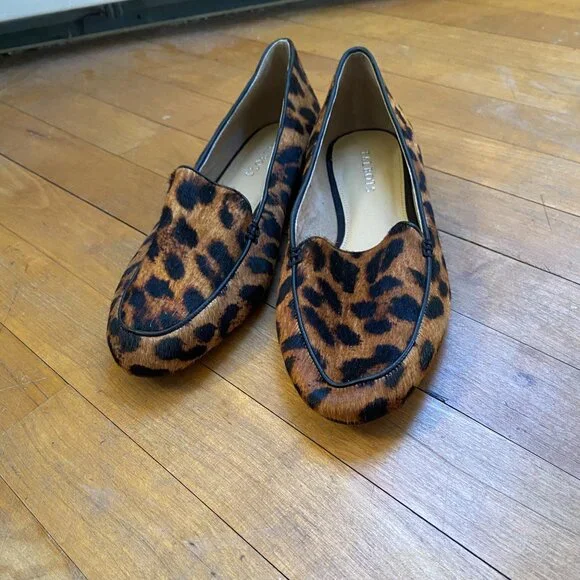 Talbots - Ryan Leopard Haircalf Flats - Picture 2 of 9